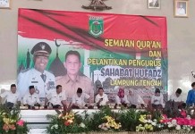 pelantikan pengurus sahabat hufadz lampung tengah