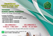 Yayasan Sunan Ampel Punggur Siap Terima Peserta Didik BaruTahun Ajaran 2021/2022