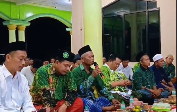 MWC NU Seputih Agung Lailatul Ijtima’ di Ranting NU Dono Arum