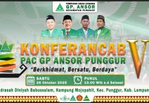 Besok, Konferancab ke-VI PAC GP Ansor Punggur