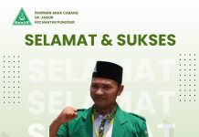 Ali Ghufron, S.Pd Pimpin PAC GP Ansor Punggur  Masa Khidmat 2025-2028