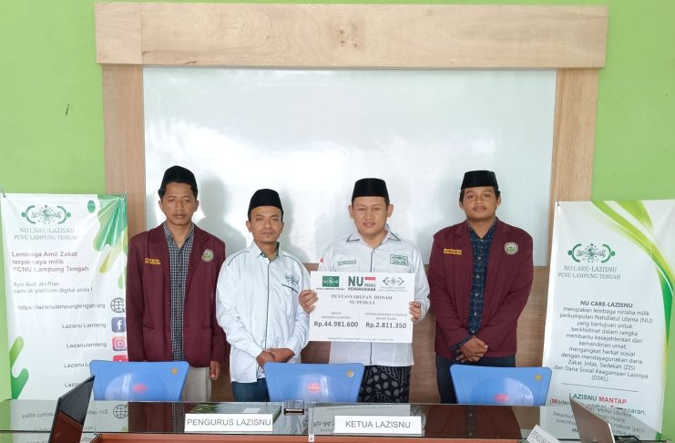 NU CARE LAZISNU PCNU Lamteng Himpun Rp. 47 Juta Lebih untuk Korban Banjir Aceh, Sumut, dan Sumbar