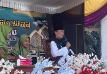 Perkuat Peran Muslimat NU, Ketua Idarah Syu’biyyah Jatman Lampung Tengah, KH Slamet Anwar, Bantu 50 Sak Semen untuk Calon Gedung Muslimat NU Lampung Tengah