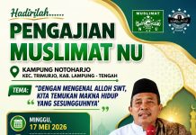 Hari ini, Pengajian Muslimat NU Notoharjo