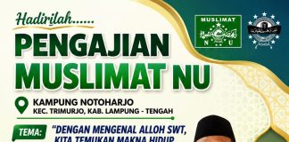 Hari ini, Pengajian Muslimat NU Notoharjo